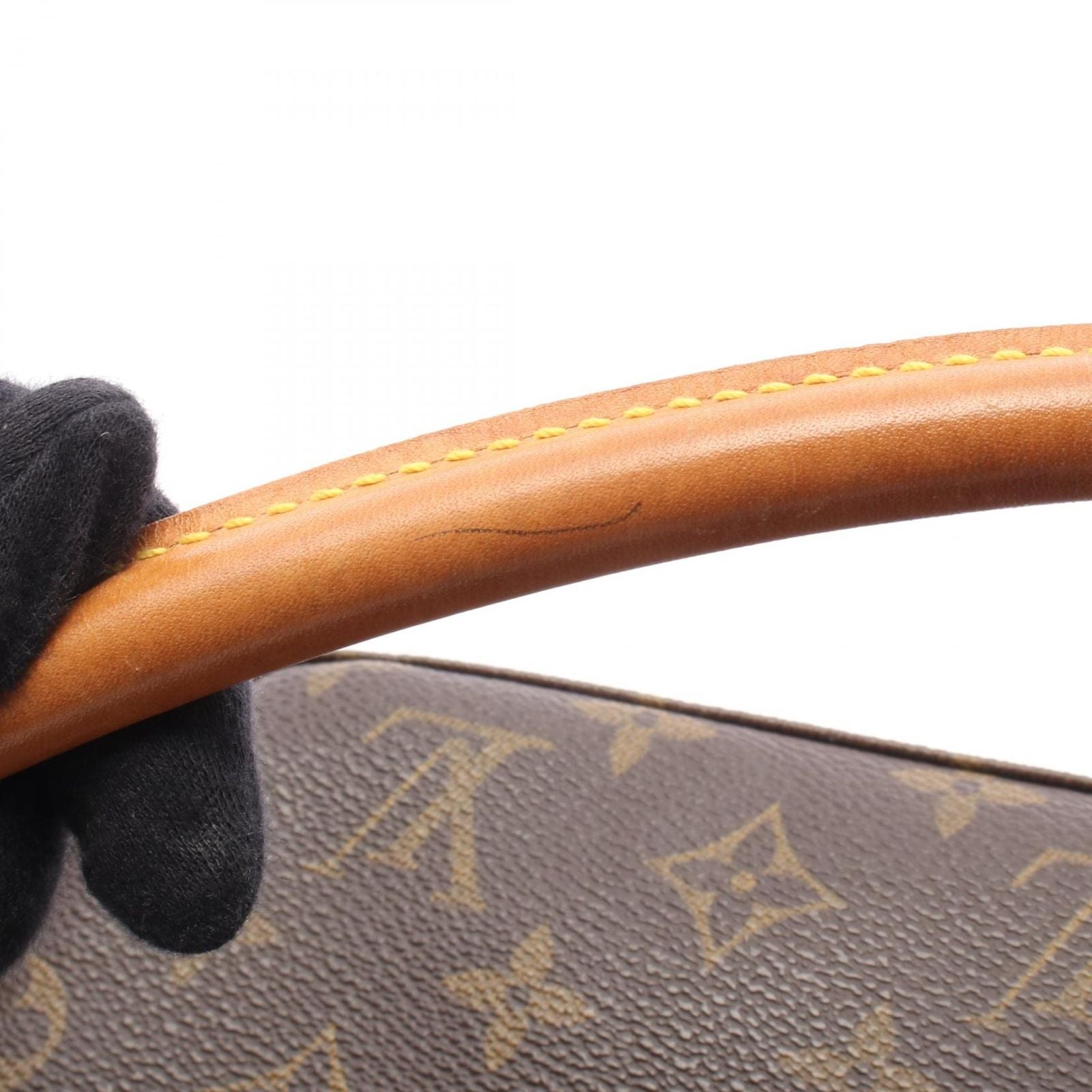 Louis Vuitton Shoulder Bag Looping MM Canvas Leather — view 8