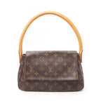 Louis Vuitton Handbag Mini Looping Monogram Canvas Leather