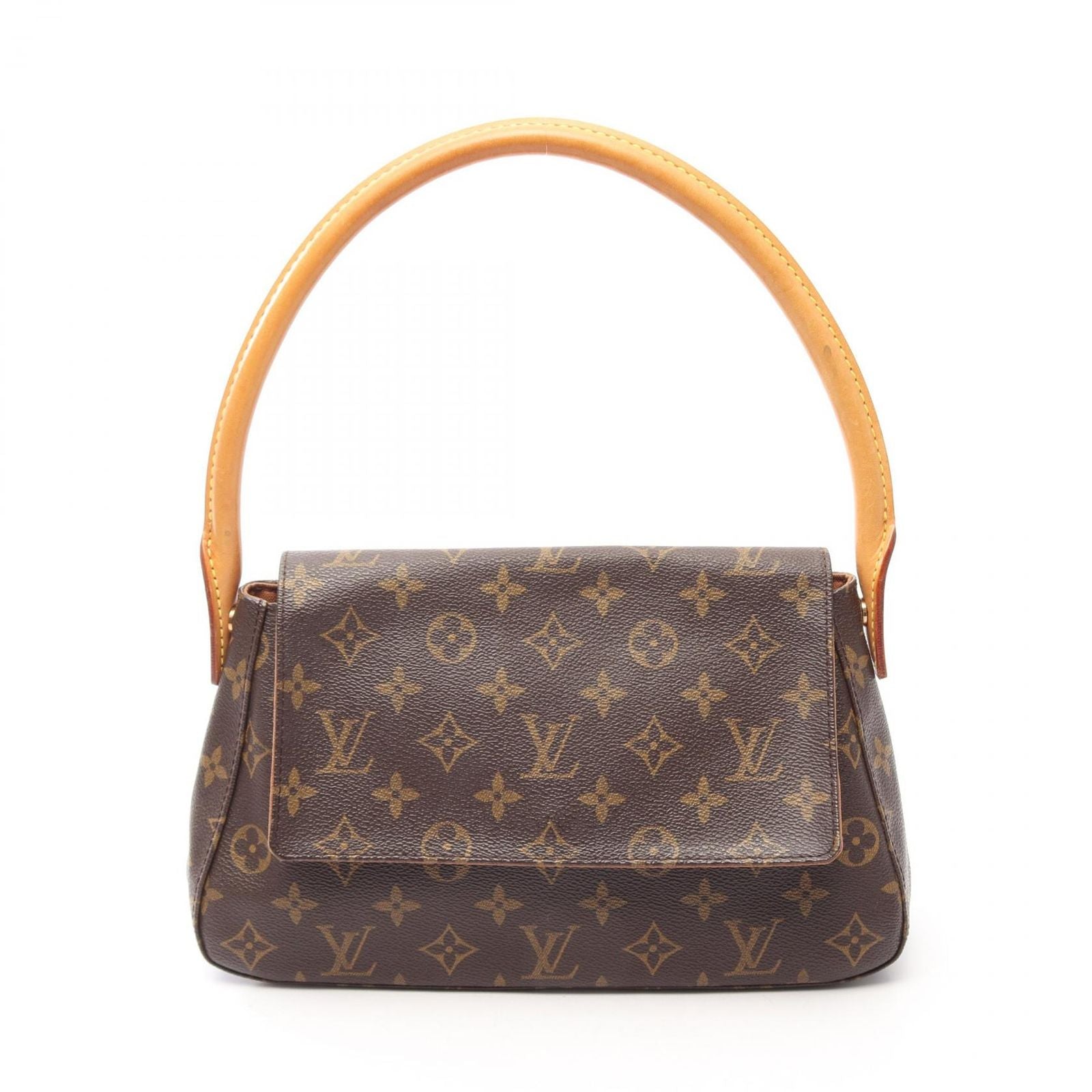 Louis Vuitton Handbag Mini Looping Monogram Canvas Leather