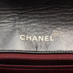 Chanel Shoulder Bag Quilted Diana Flap Black Lambskin Chain — view 4