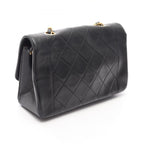 Chanel Shoulder Bag Quilted Diana Flap Black Lambskin Chain — view 2