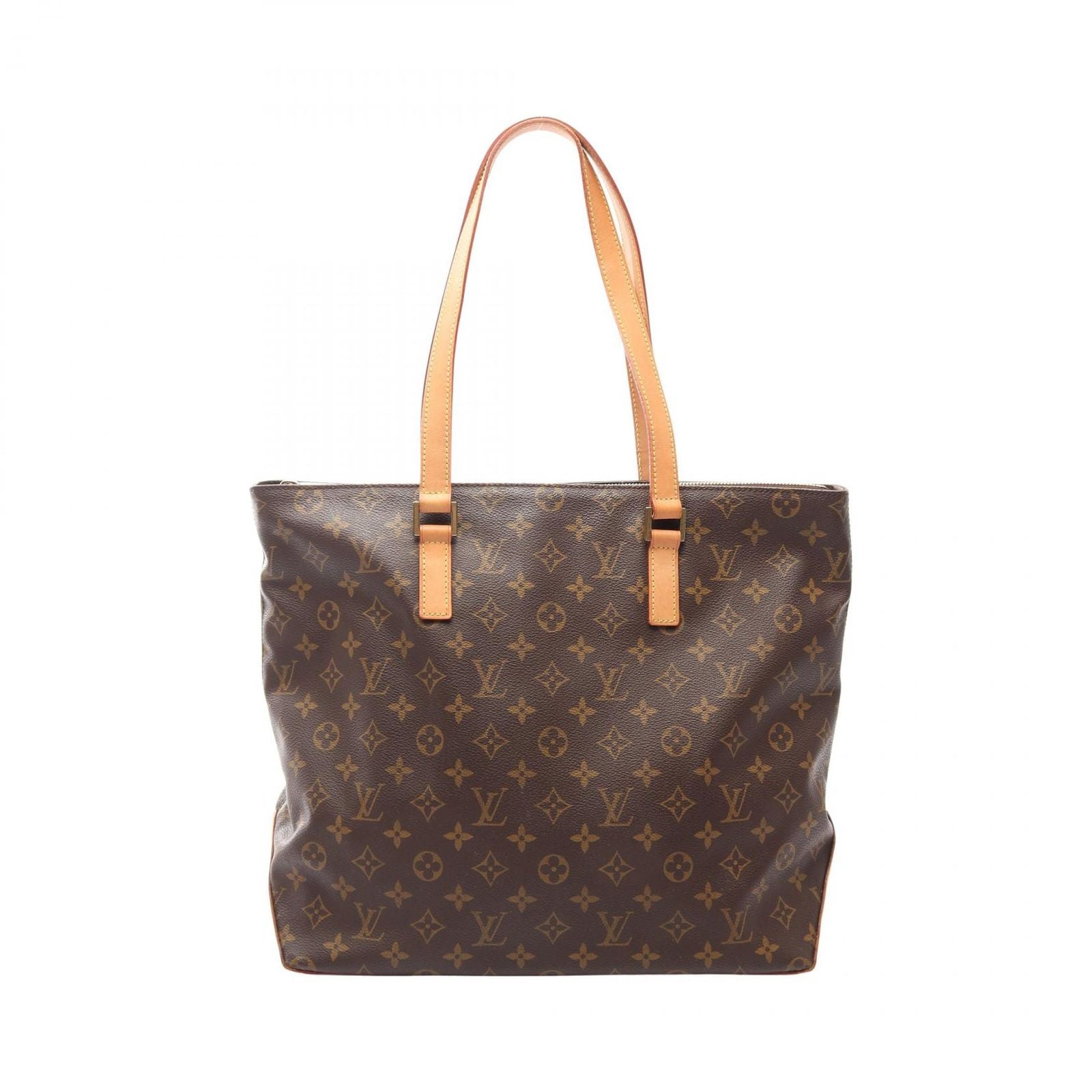 Louis Vuitton Tote Cabas Mezzo Monogram Canvas Leather