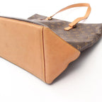 Louis Vuitton Tote Cabas Mezzo Monogram Canvas Leather — view 7