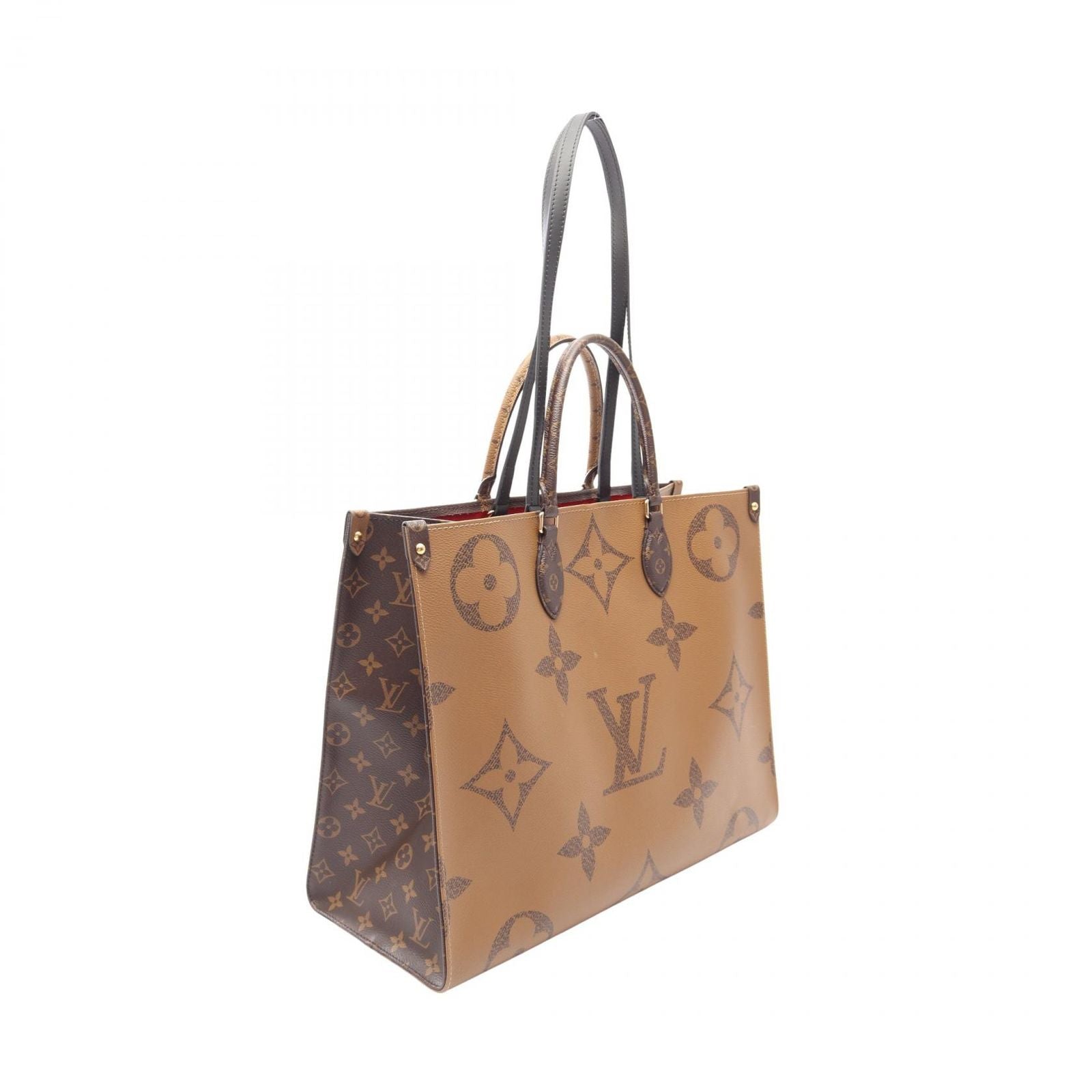 Louis Vuitton Shoulder Bag On The Go GM Monogram Giant Reverse Canvas Leather — view 2