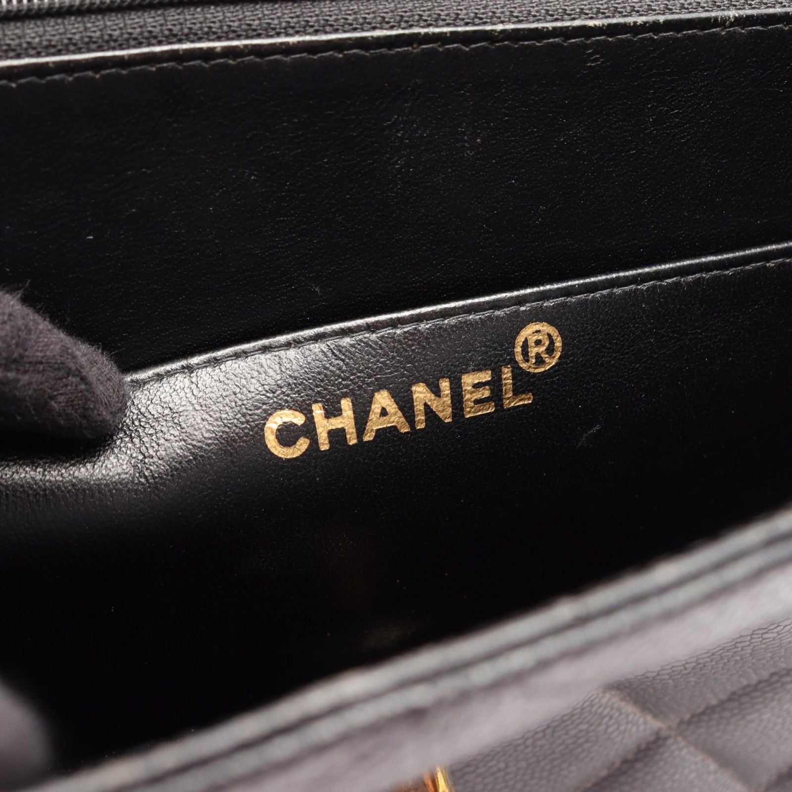 Chanel Briefcase Quilted Black Caviar Leather — view 4