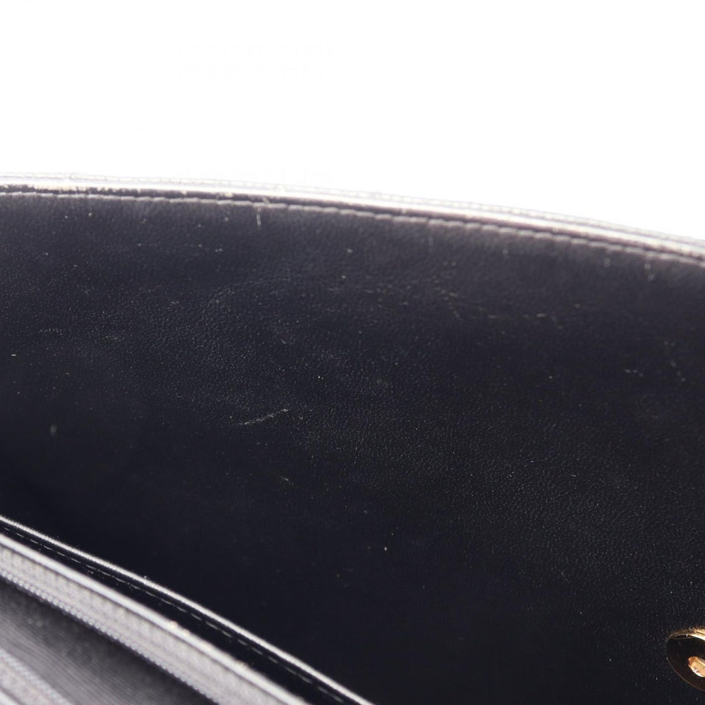 Chanel Briefcase Quilted Black Caviar Leather — view 9