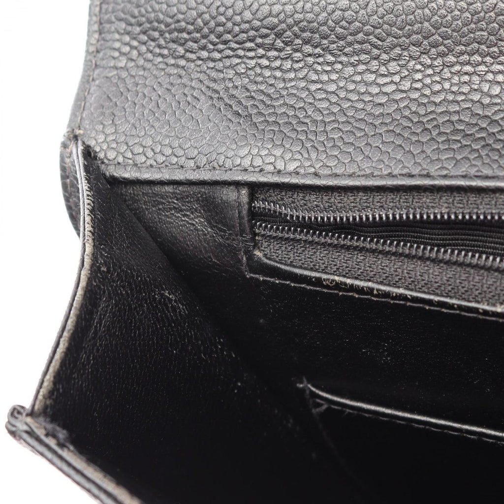 Chanel Briefcase Quilted Black Caviar Leather — view 6