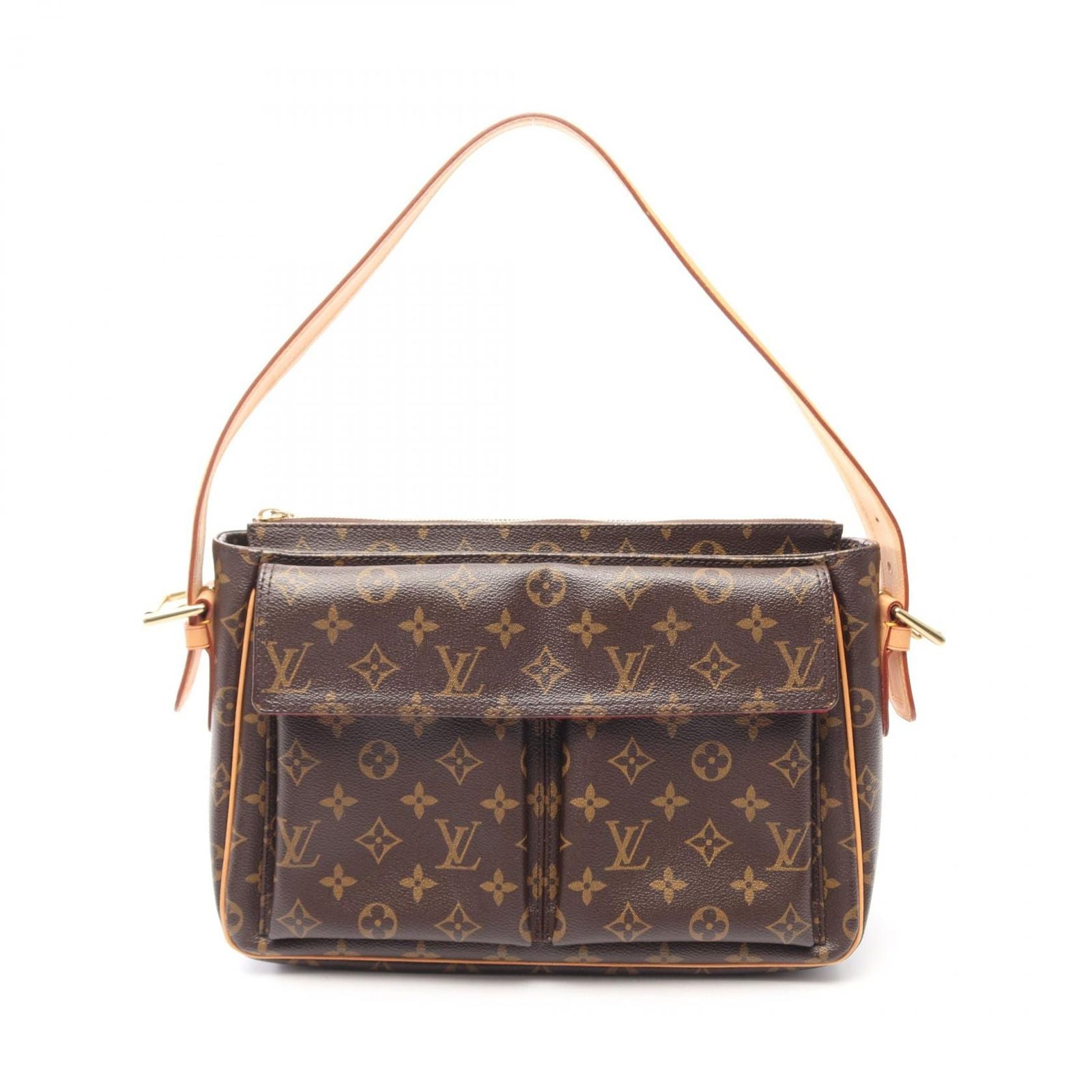 Louis Vuitton Shoulder Bag Viva Cite GM Monogram Canvas Leather