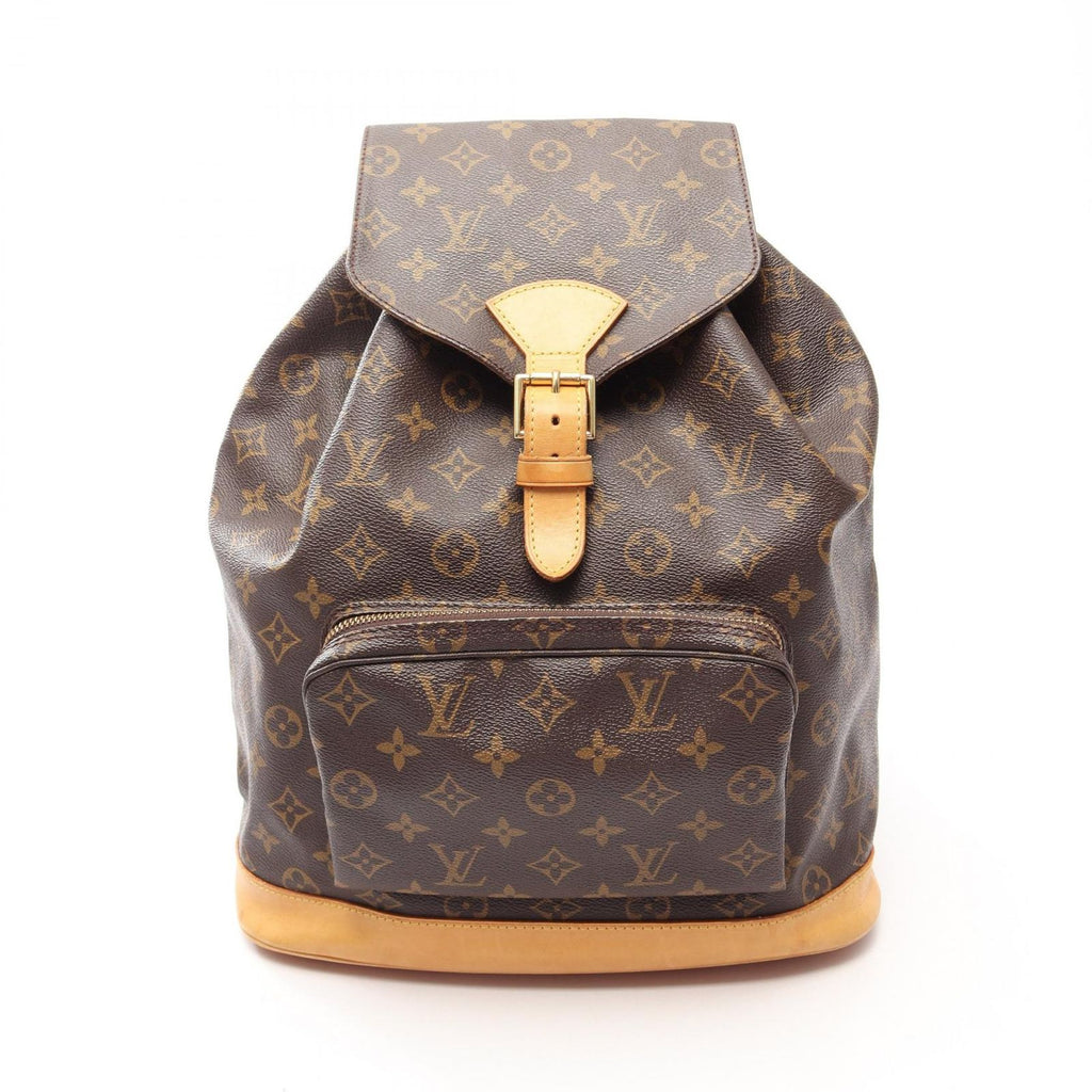 Louis Vuitton Backpack Montsouris GM Monogram Canvas Leather