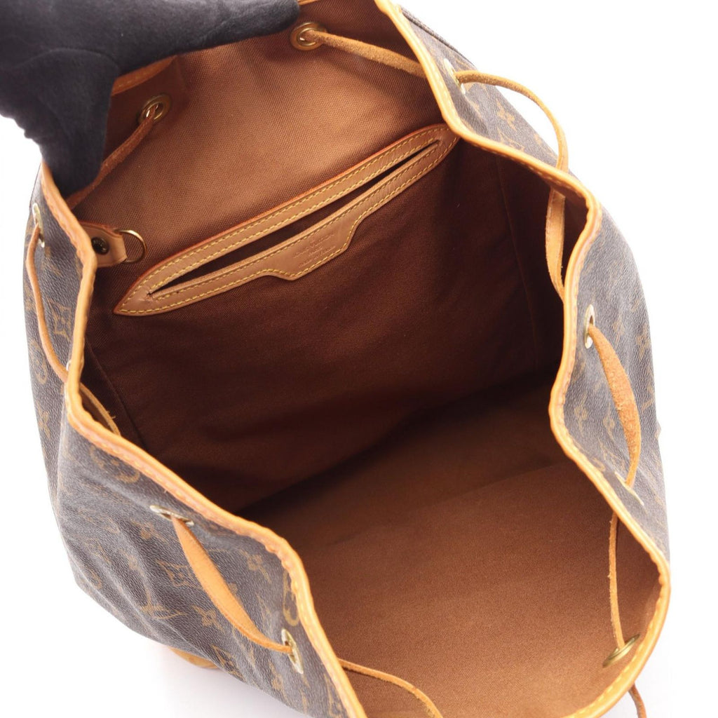 Louis Vuitton Backpack Montsouris GM Monogram Canvas Leather — view 3