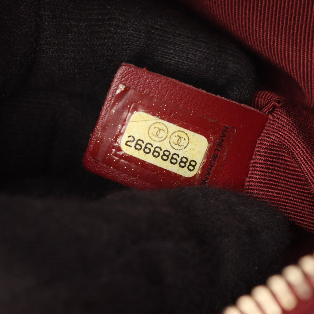 Chanel Shoulder Bag Quilted Top Handle 2-Way Red Leather Chain — view 5