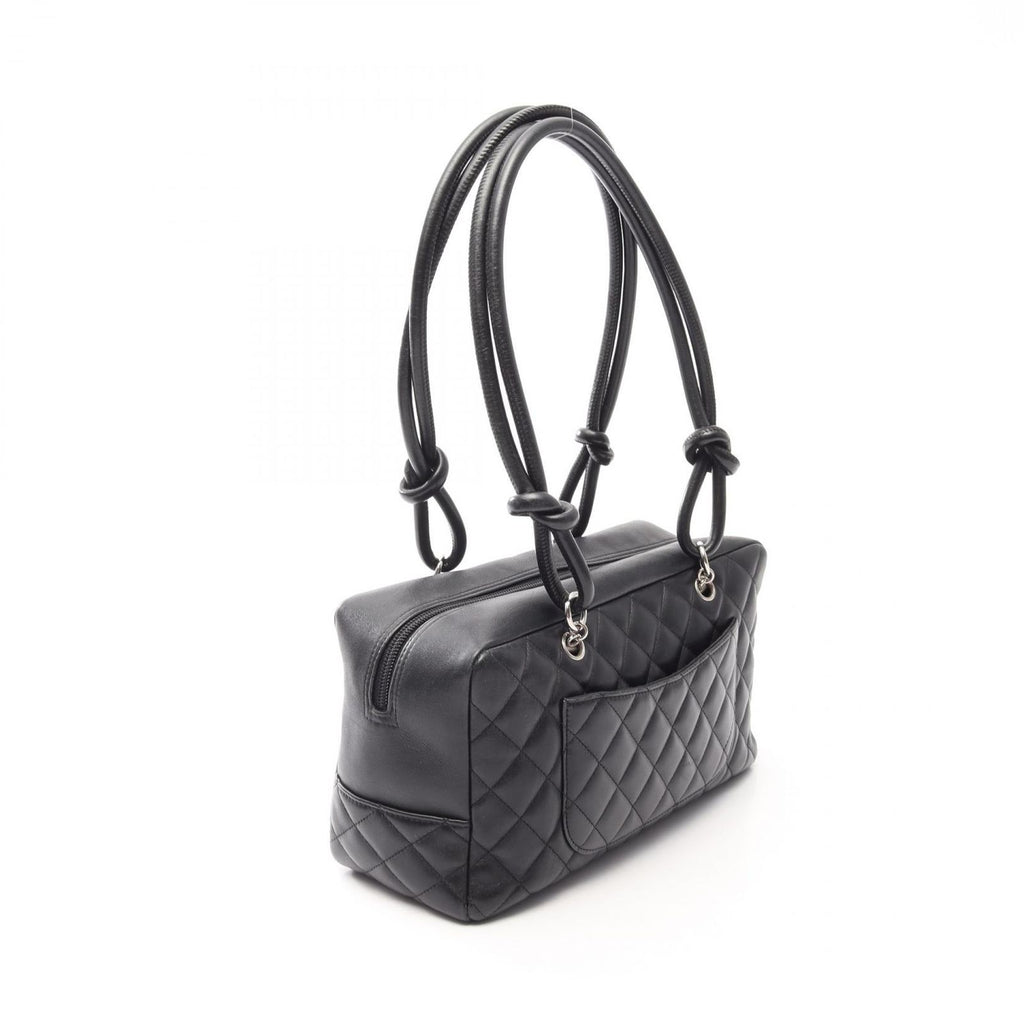 Chanel Shoulder Bag Cambon Line Black Leather — view 2