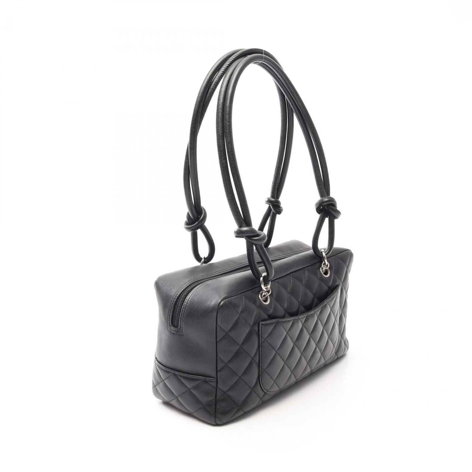 Chanel Shoulder Bag Cambon Line Black Leather — view 2