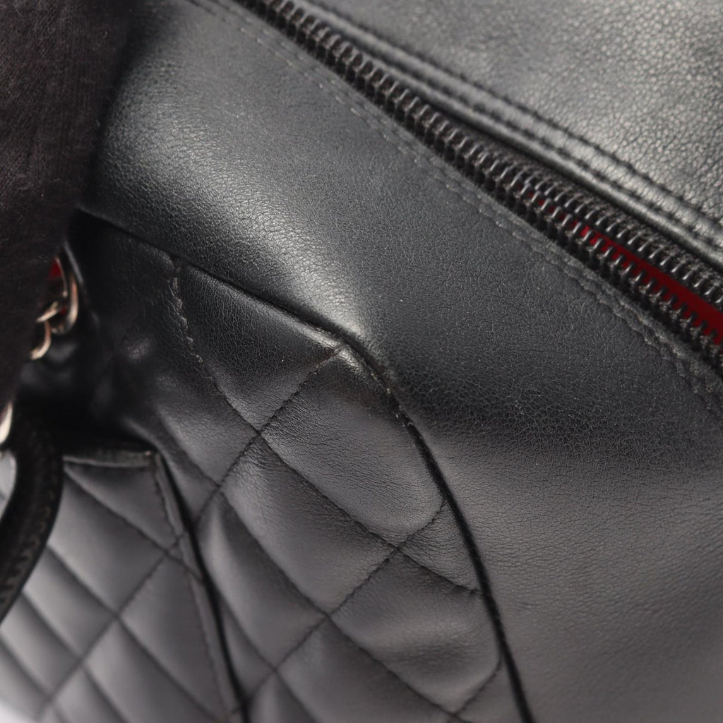Chanel Shoulder Bag Cambon Line Black Leather — view 9