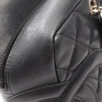 Chanel Shoulder Bag Cambon Line Black Leather — view 8
