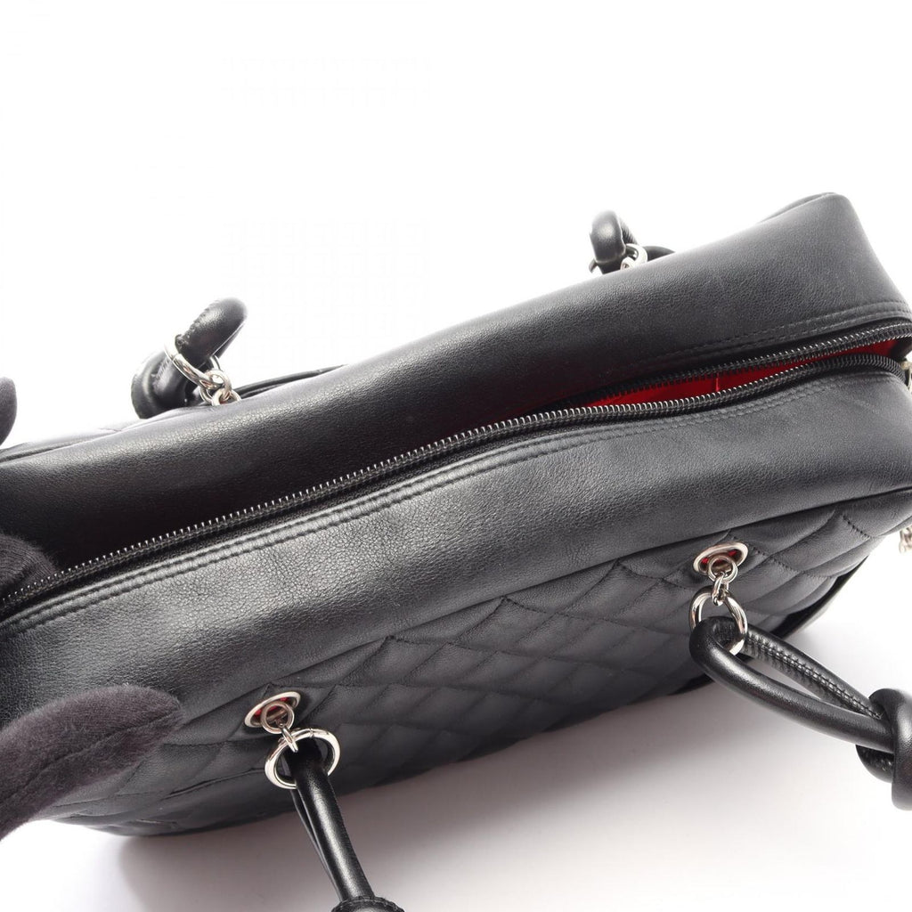 Chanel Shoulder Bag Cambon Line Black Leather — view 7