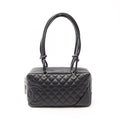Chanel Shoulder Bag Cambon Line Black Leather