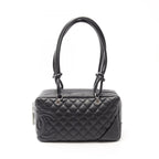 Chanel Shoulder Bag Cambon Line Black Leather