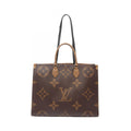Louis Vuitton Shoulder Bag On The Go GM Canvas Leather