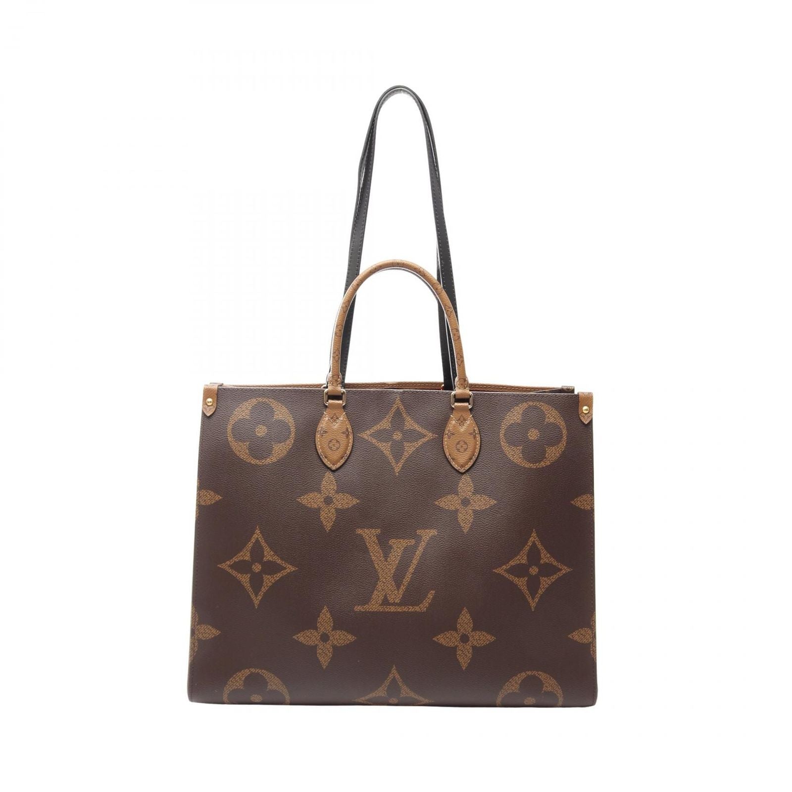 Louis Vuitton Shoulder Bag On The Go GM Canvas Leather