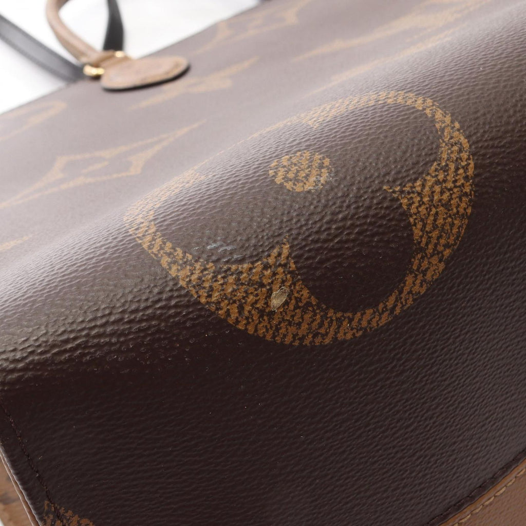 Louis Vuitton Shoulder Bag On The Go GM Canvas Leather — view 9