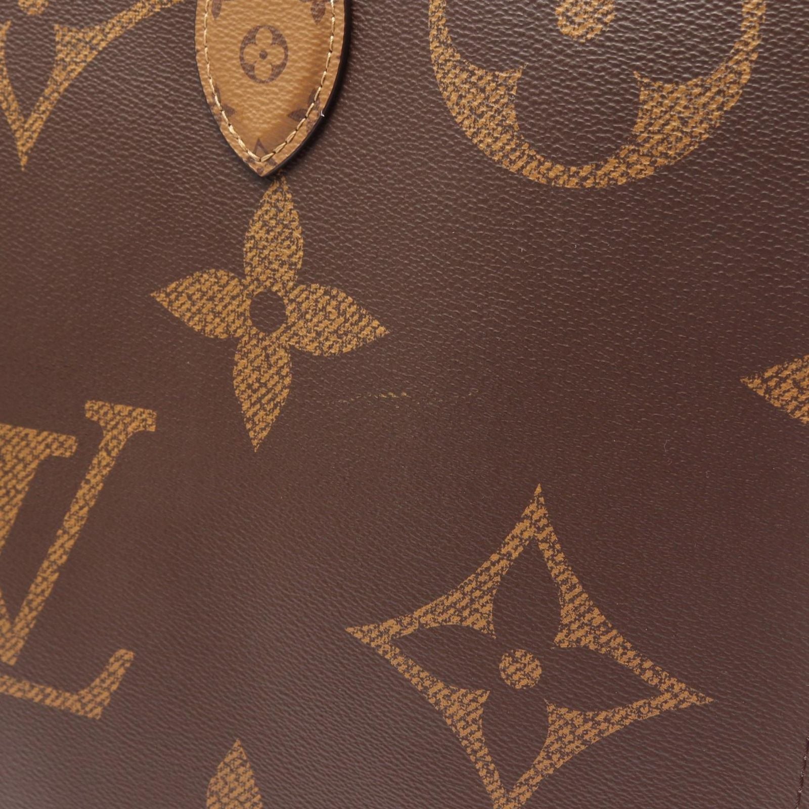 Louis Vuitton Shoulder Bag On The Go GM Canvas Leather — view 7