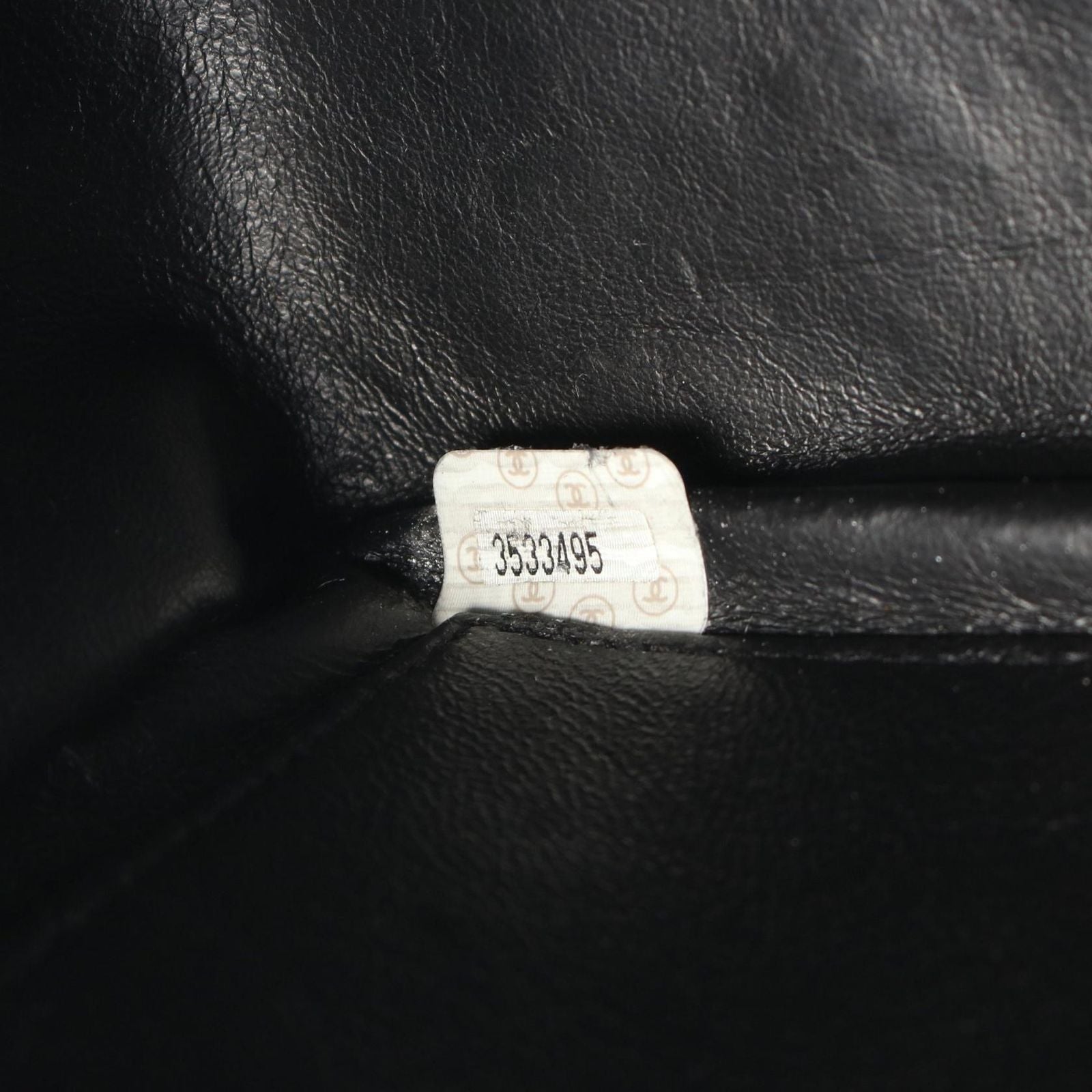 Chanel Shoulder Bag Quilted Diana Flap Fringe Black Lambskin Sringe Small Chain — view 5