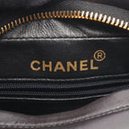 Chanel Shoulder Bag Quilted Diana Flap Fringe Black Lambskin Sringe Small Chain — view 4