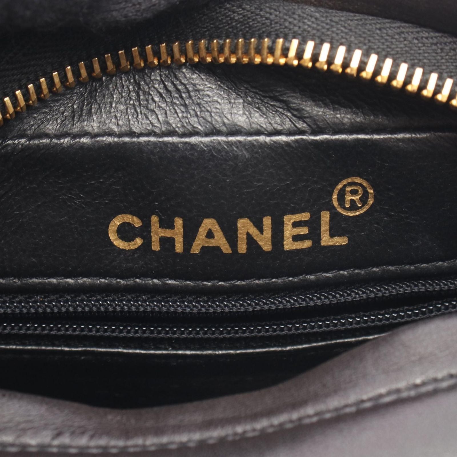Chanel Shoulder Bag Quilted Diana Flap Fringe Black Lambskin Sringe Small Chain — view 4