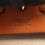 Hermes Handbag Herbag MM Ecru Natural Canvas Leather — view 4
