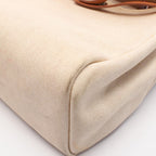 Hermes Handbag Herbag MM Ecru Natural Canvas Leather — view 8