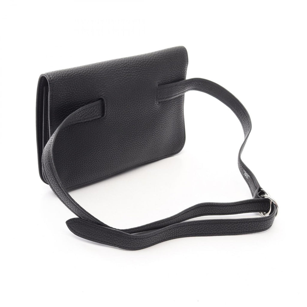 Hermes Waist Bag Dogon Pouch Black Leather — view 2
