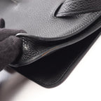 Hermes Waist Bag Dogon Pouch Black Leather — view 9