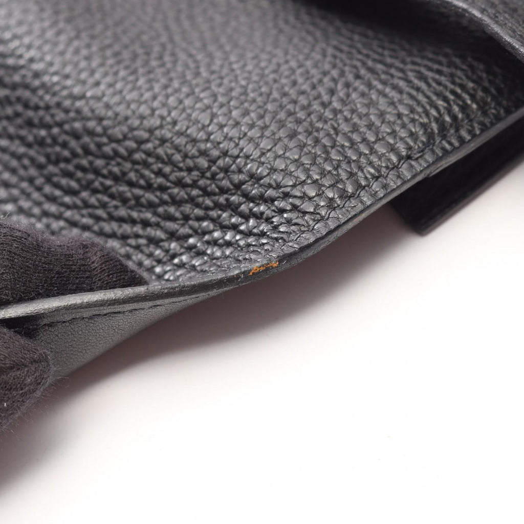 Hermes Waist Bag Dogon Pouch Black Leather — view 7