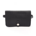 Hermes Waist Bag Dogon Pouch Black Leather