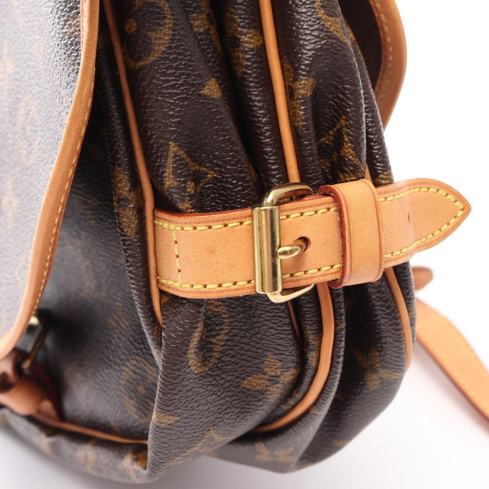 Louis Vuitton Shoulder Bag Saumur 30 Canvas Leather — view 8