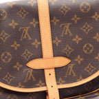 Louis Vuitton Shoulder Bag Saumur 30 Canvas Leather — view 9