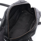 Chanel Boston Bag Choco Bar Black Caviar Leather — view 3