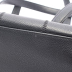 Chanel Boston Bag Choco Bar Black Caviar Leather — view 6