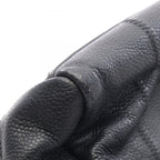Chanel Boston Bag Choco Bar Black Caviar Leather — view 9