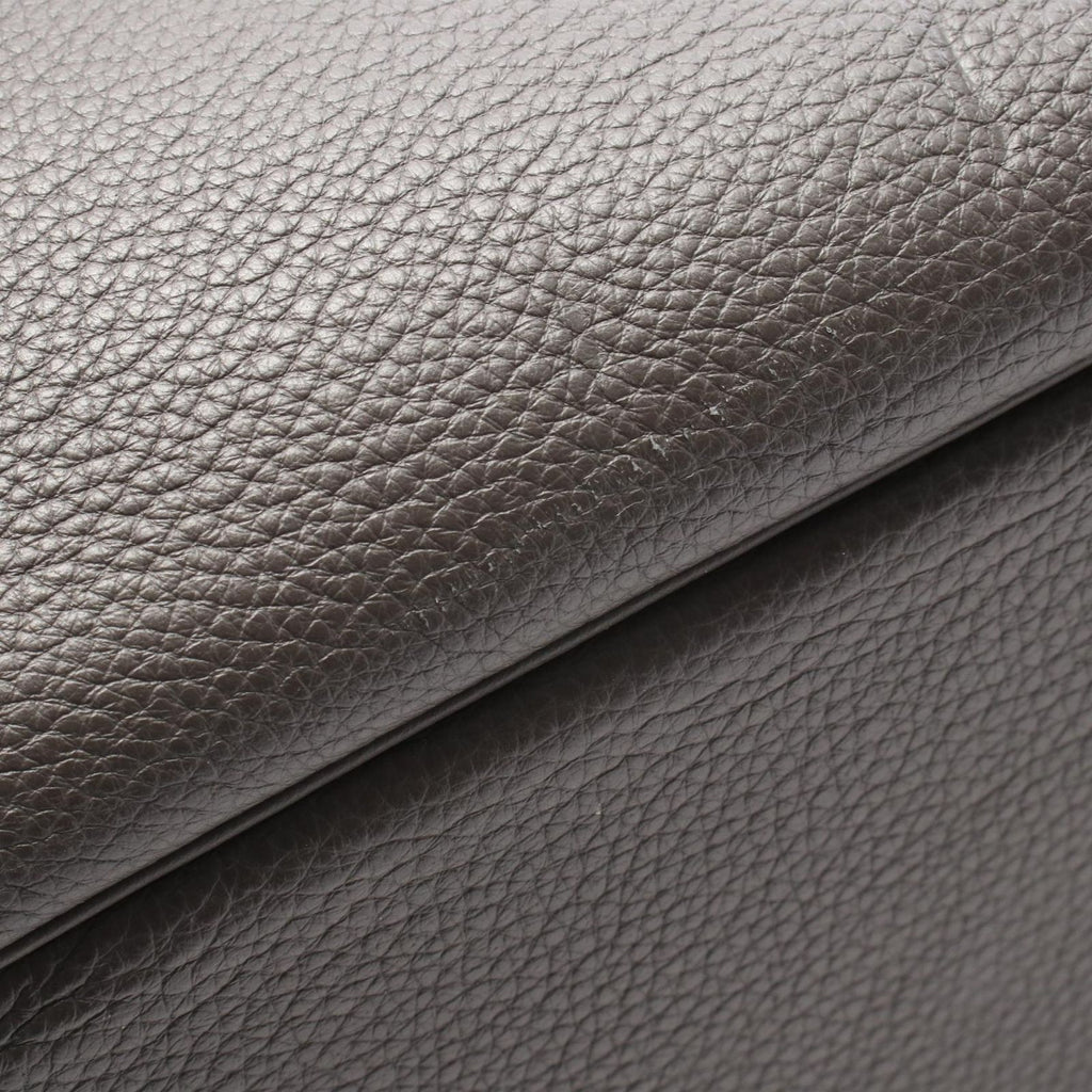 Hermes Boston Bag Plume 45 Graphite Leather — view 9