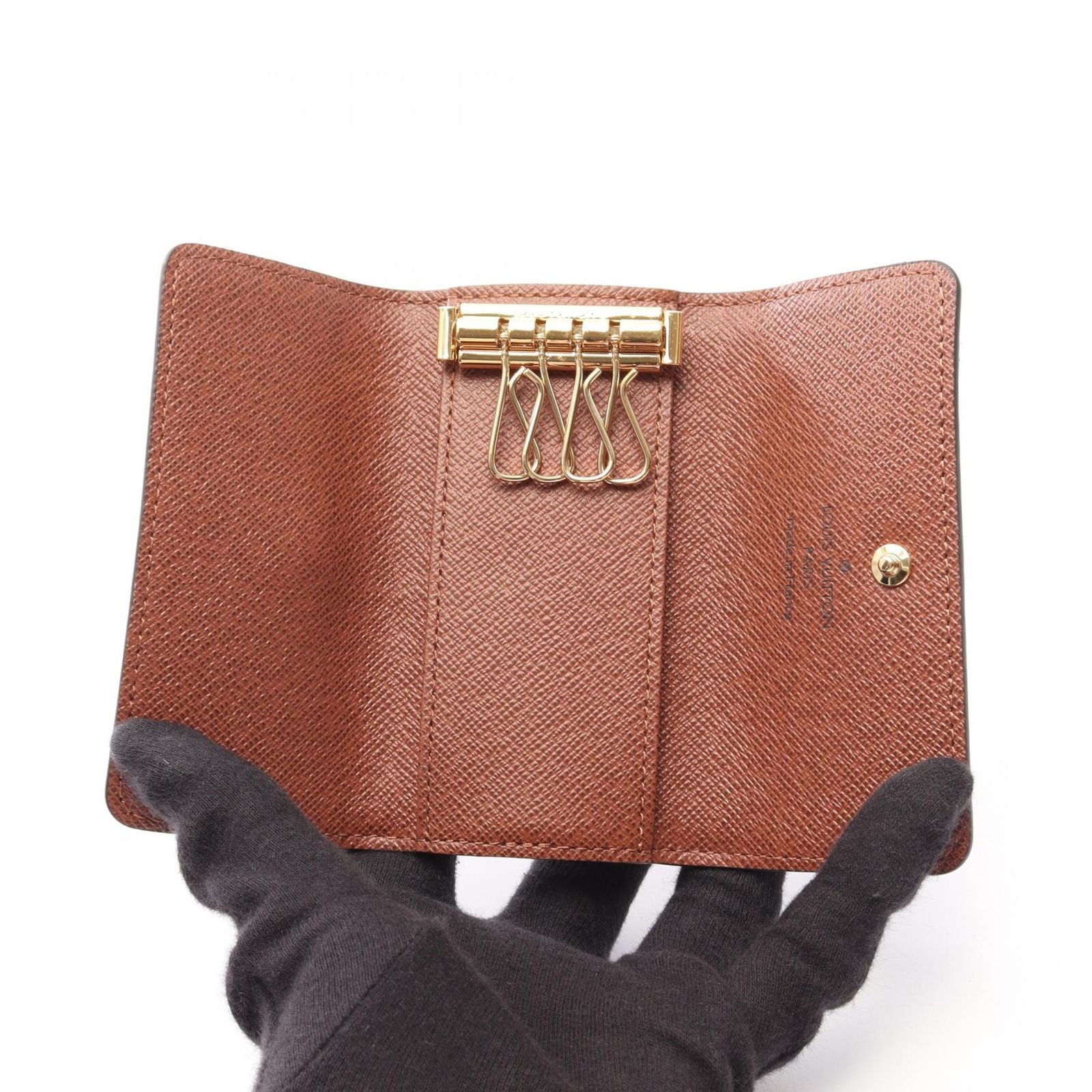 Louis Vuitton Key Case Multicles 4 Quadruple Strand Canvas Key Holder — view 3