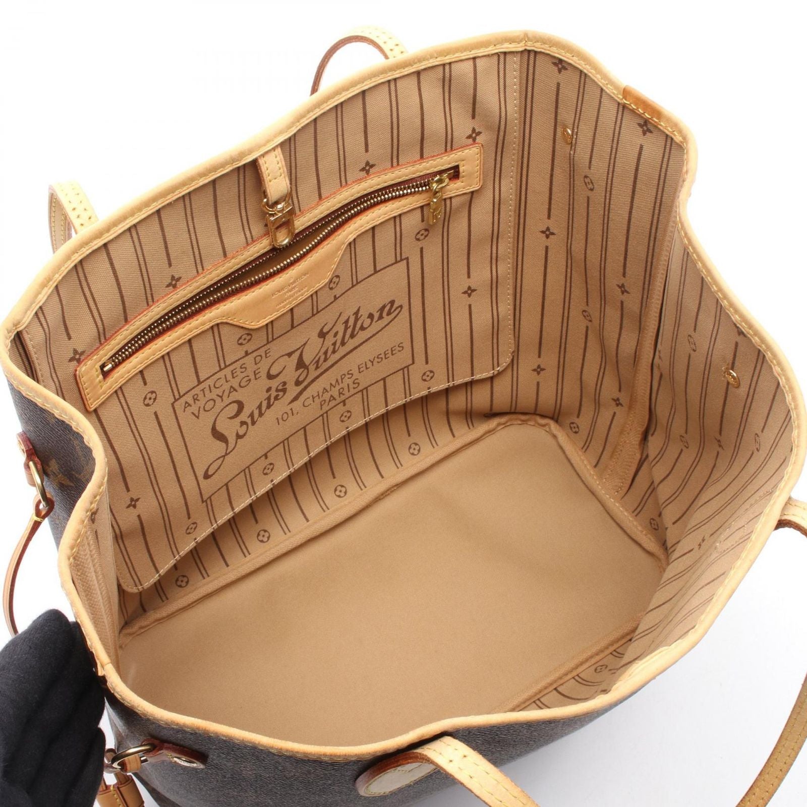 Louis Vuitton Tote Neverfull MM Canvas Leather — view 3