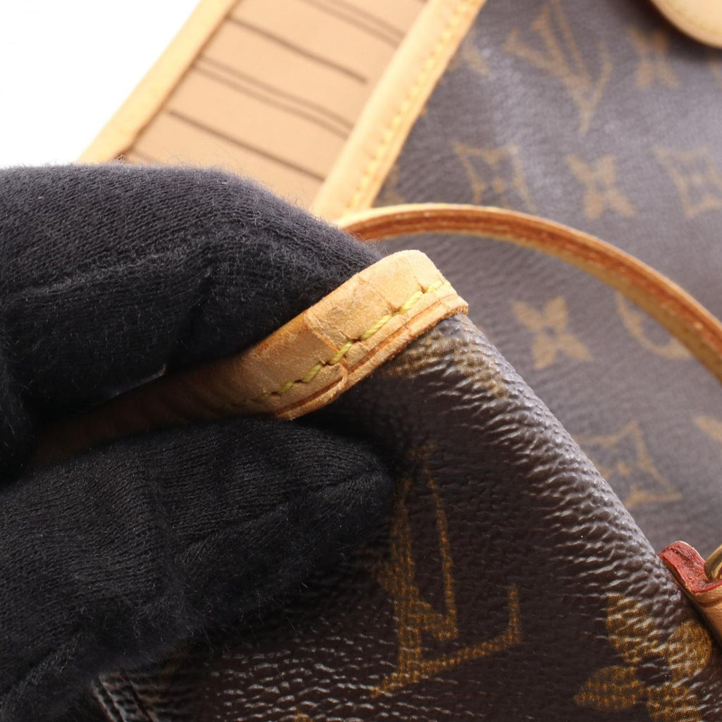 Louis Vuitton Tote Neverfull MM Canvas Leather — view 9