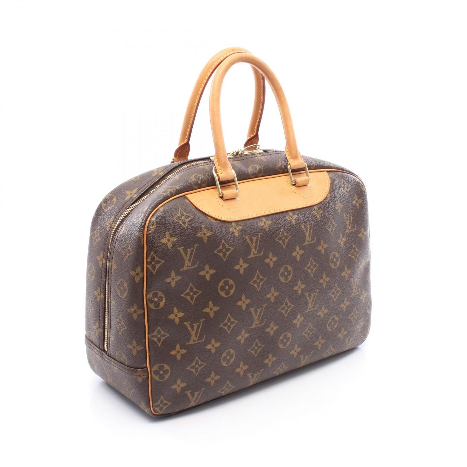 Louis Vuitton Handbag Deauville Bowling Vanity Canvas Leather — view 2