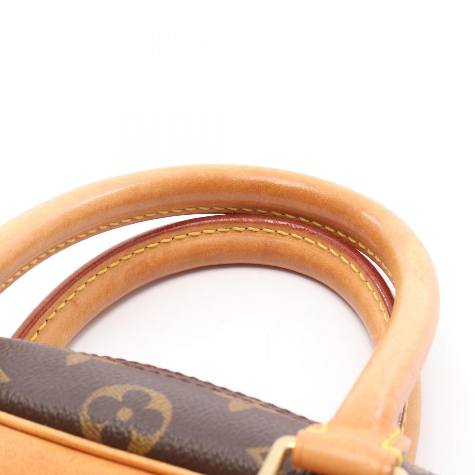 Louis Vuitton Handbag Deauville Bowling Vanity Canvas Leather — view 6
