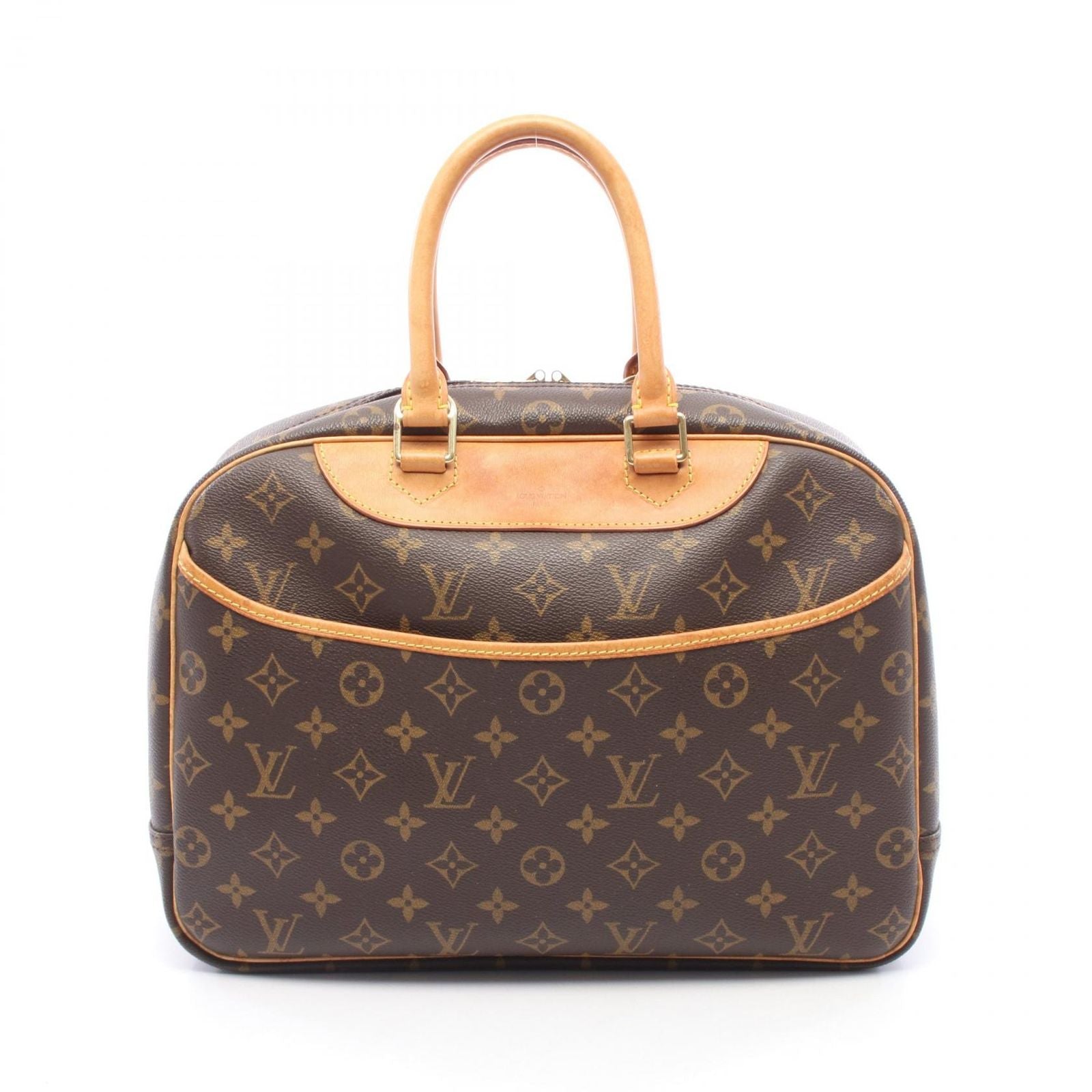 Louis Vuitton Handbag Deauville Bowling Vanity Canvas Leather