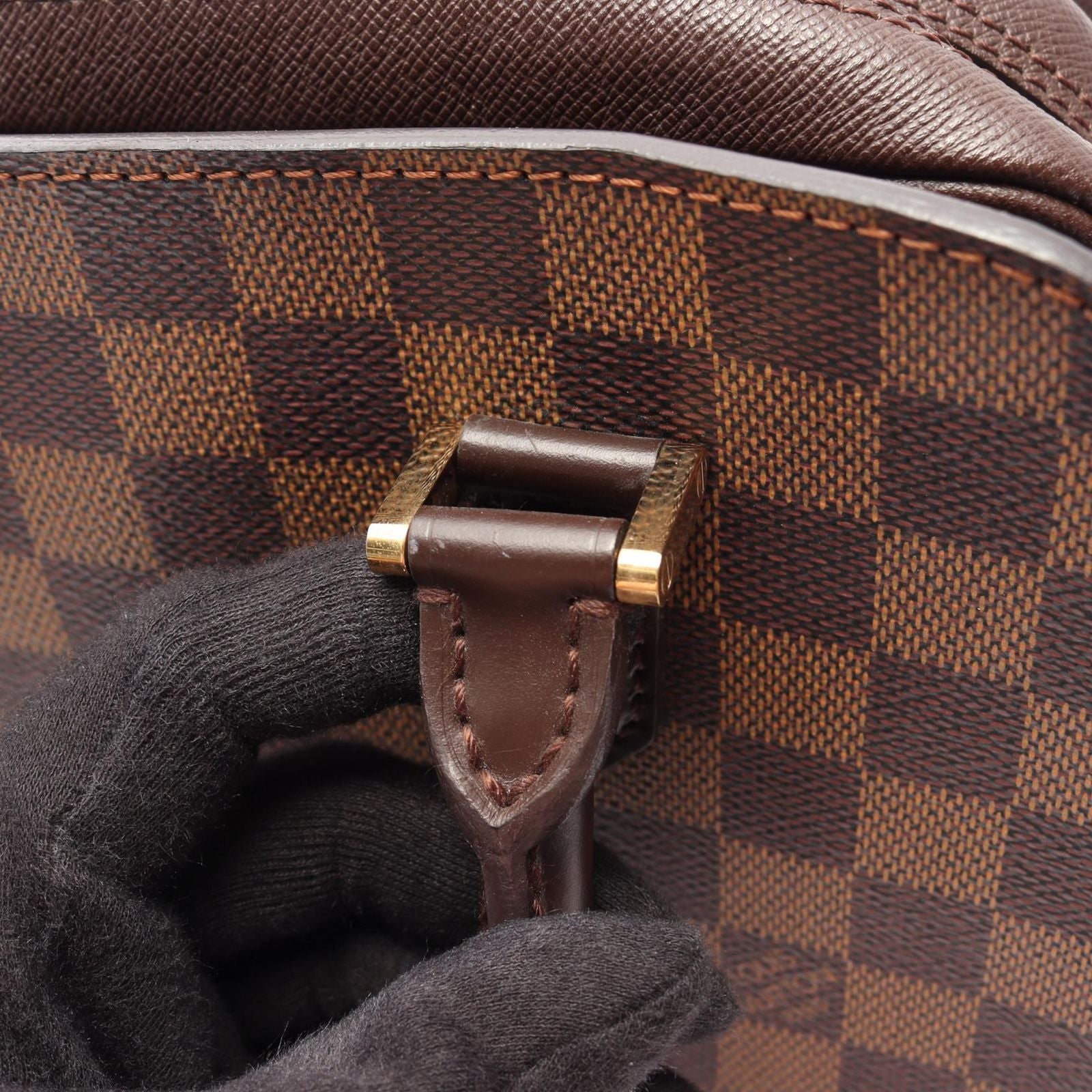 Louis Vuitton Handbag Triana Canvas Leather — view 8