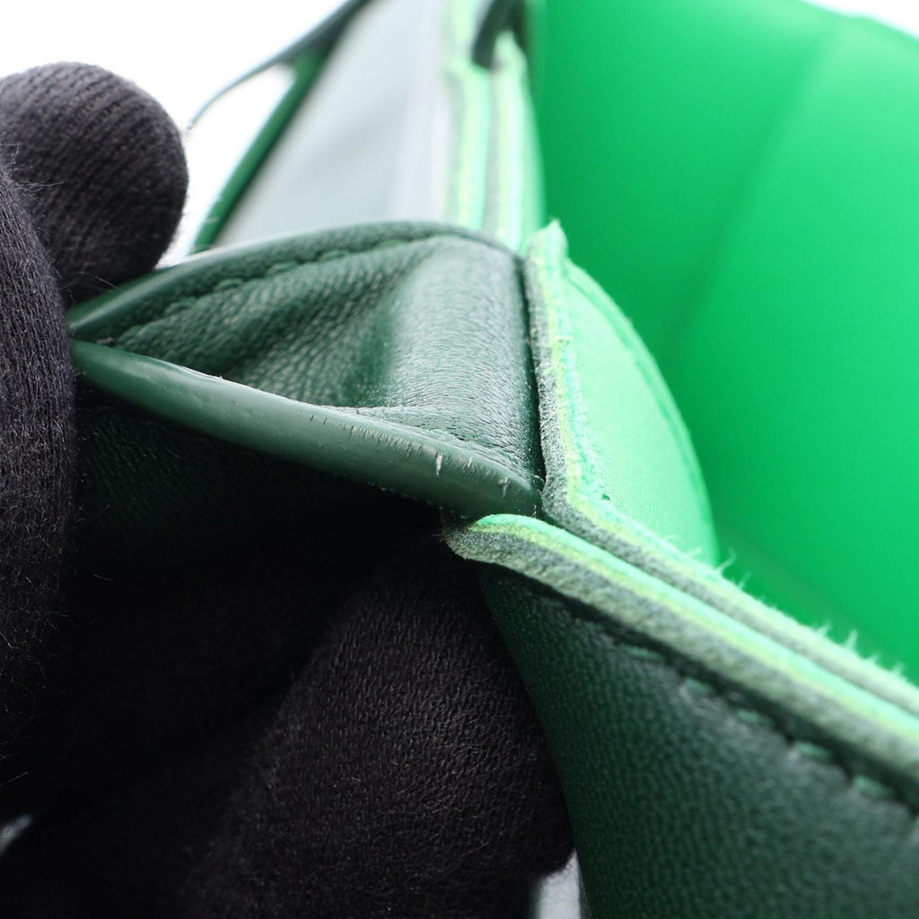 Bottega Veneta Handbag Arco Small Maxi Intrecciato Green Leather Tote — view 8
