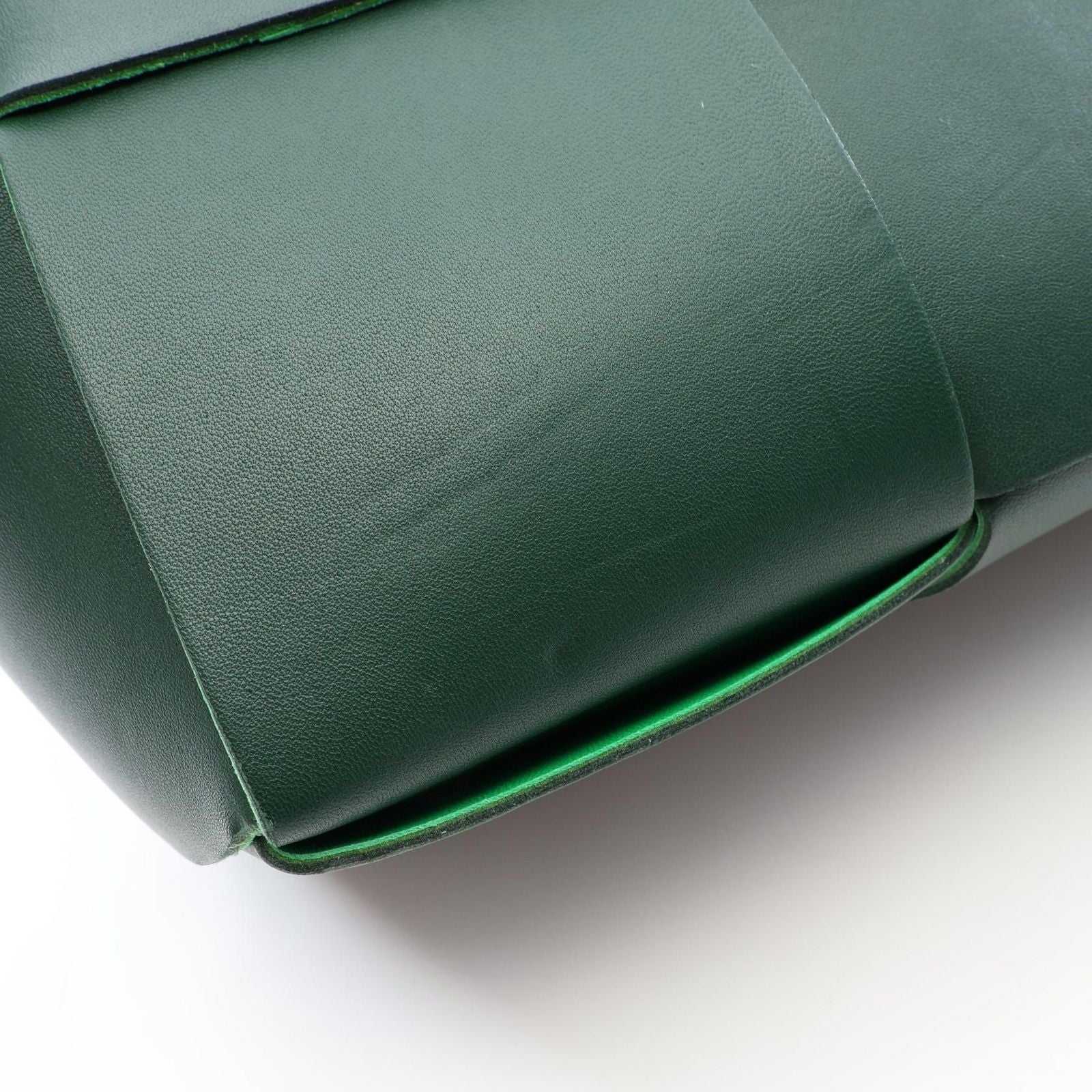 Bottega Veneta Handbag Arco Small Maxi Intrecciato Green Leather Tote — view 7